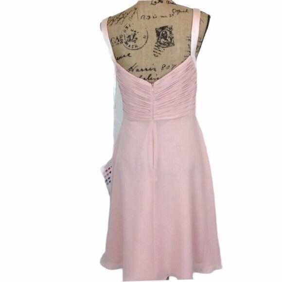 Sorella Vita Style 8381 Cocktail Dress Pink Bridesmaid Formal Women's Size 10 - Picture 3 of 11